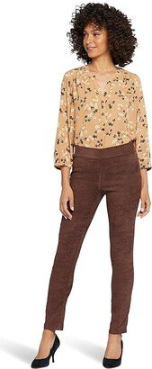 Suede Basic Leggings (Dark Chocolate) Women's Clothing