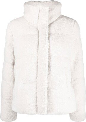 Faux-Shearling Puffer Jacket