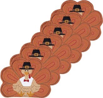 Turkey Shaped Placemat, Set of 6