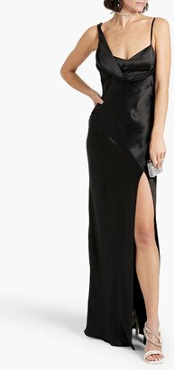 Ariah draped satin maxi dress