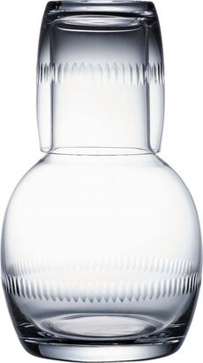 The Vintage List A Hand-Engraved Carafe & Glass With Spears Design