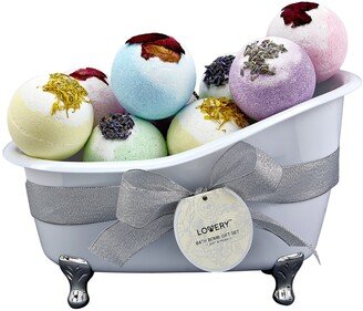 Lovery Bath Bombs Gift Set - 10 XL Bath Fizzies with Shea & Coco Butter