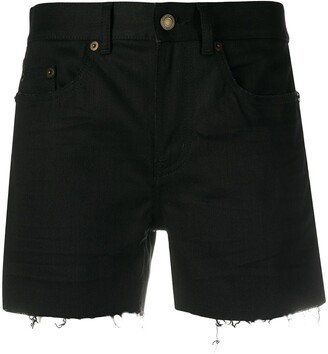 Distressed Denim Shorts-AL