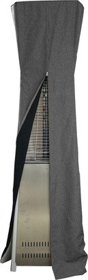 Triangle Glass Tube Patio Heater Commercial Cover in Gray