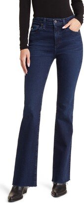 Farrah Raw Hem High Waist Bootcut Jeans-AB