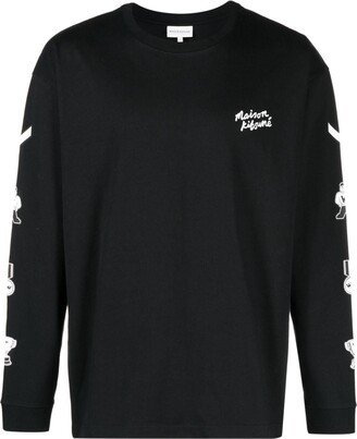 Logo-Print Crew-Neck Sweatshirt-AC