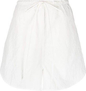 Wide-Leg Drawstring Shorts-AA