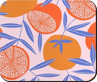 Mouse Pads: Pop Art Grapefruits - Multi Mouse Pad, Rectangle Ornament, Orange