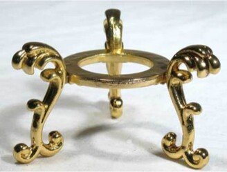 Gold Plated Flower crystal ball stand