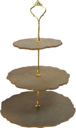 Tiramisu 3-Tier Resin Dessert Stand