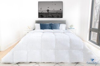 550 Loft White Down Mulhouse Duvet/Comforter Deluxe Fill 289TC Cotton Casing with Corner Ties