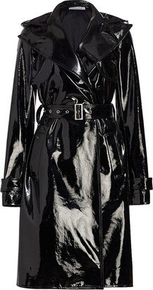 Patent Leather Trench Coat-AA