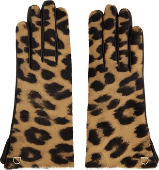 Tan Pony Hair Gloves