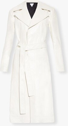 Leather Coat - White