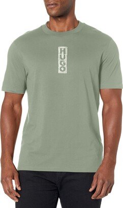 Bold Block Logo Cotton T-Shirt Sage Green