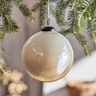 Luster Neutrals Glass Globe Ornament