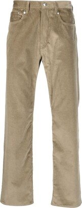 Velvet Cotton Straight-Leg Trousers