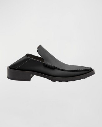 Macassino Leather Slide Loafers