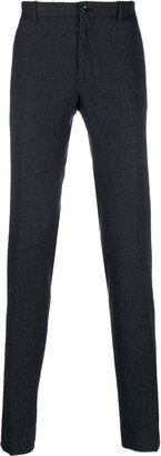 Elasticated-Waist Straight-Leg Trousers-AA