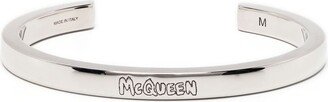 Engraved-Logo Cuff Bracelet