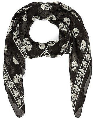 Skull Scarf in Black