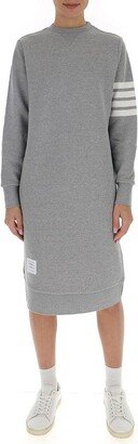 4-Bar Sleeve Sweatshirt Dress