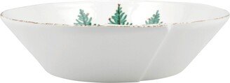 Melamine Lastra Holiday Large Shallow Serving Bowl 12''