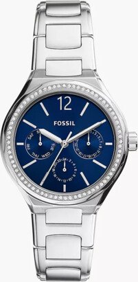 Fossil Outlet Eevie Multifunction Silver Stainless Steel Watch