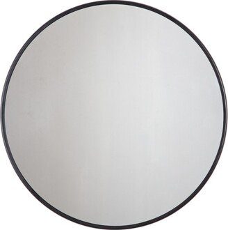 Adelina Black Circular Mirror