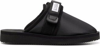 Black 'zavo-cab' Slippers In Nylon Man