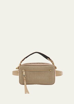 Woody Logo Linen Belt Bag-AA