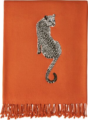 Leopard Embellished Throw