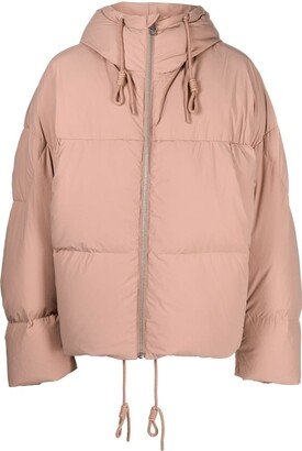 Zip-Up Padded Down Jacket-AJ