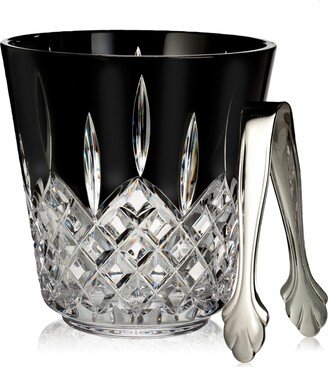 Lismore Black Ice Bucket with Tongs