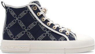 Evy Empire Logo Jacquard High-Top Sneakers