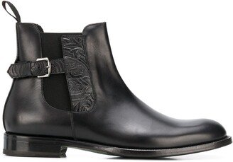 Buckle-Embellished Chelsea Boots