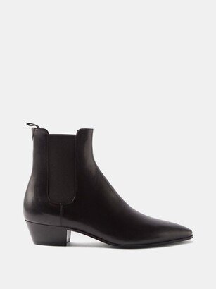 Vassili Point-toe Leather Chelsea Boots