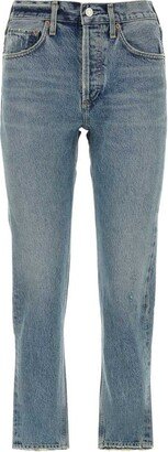 Parker Mid-Rise Distressed Cropped Jeans