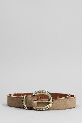 Cruise Belts In Taupe Suede