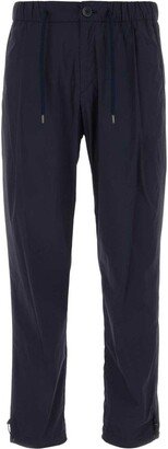 Mid-rise Tapered Drawstring Trousers-AA