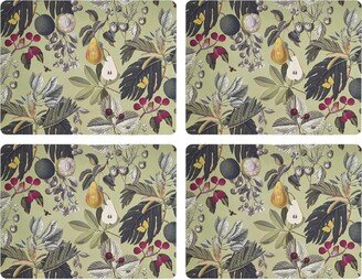 Pure Table Top Kew Gardens Fruit And Floral Rectangle Placemat - Set Of 4