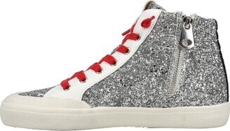 Womens Shay Glitter High Sneakers Shoes Casual - Silver - Size 6 B