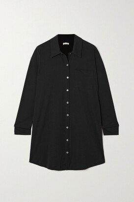 Net Sustain Claire Organic Pima Cotton-jersey Nightdress - Black