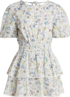 Eliza Floral Ruffled Romper