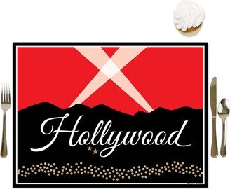 Big Dot Of Happiness Red Carpet Hollywood - Party Table Decorations - Movie Party Placemats - 16 Ct