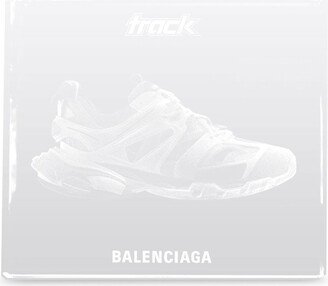 Track sneakers lasered crystal sculpture