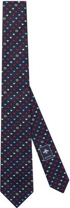 Interlocking G jacquard tie