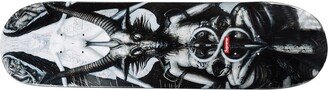 Giger graphic-print skateboard