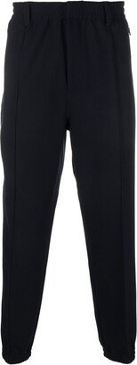 Elasticated-Waist Slim-Cut Trousers-AD