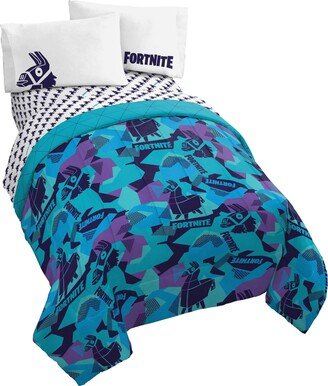 Fortnite Llama Geo 5 Piece Bed Set, Full